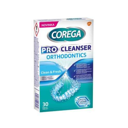 Corega Pro Cleanser Orthodontics - čisticí tablety 30ks